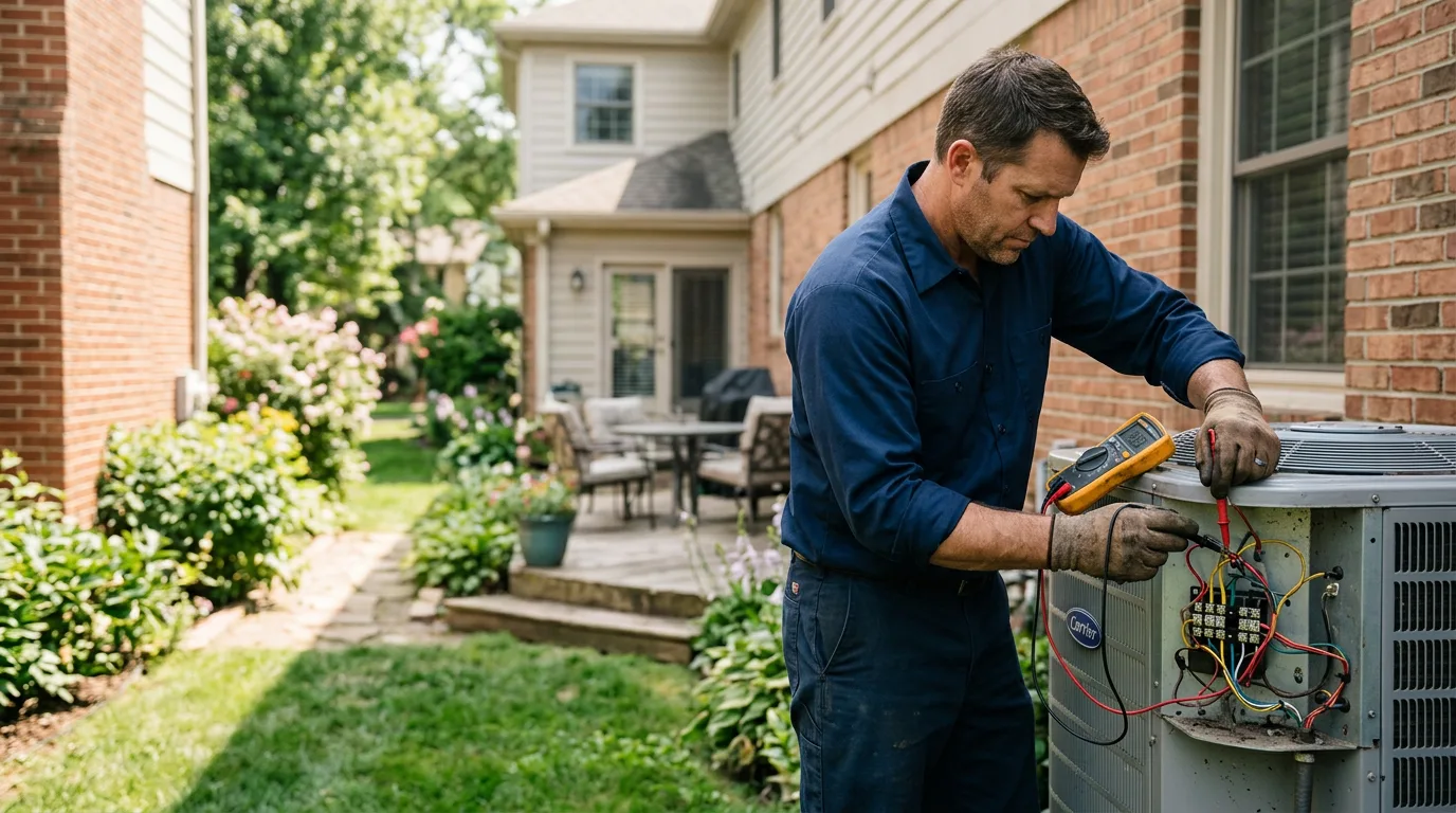 HVAC technician working near Gackle, ND